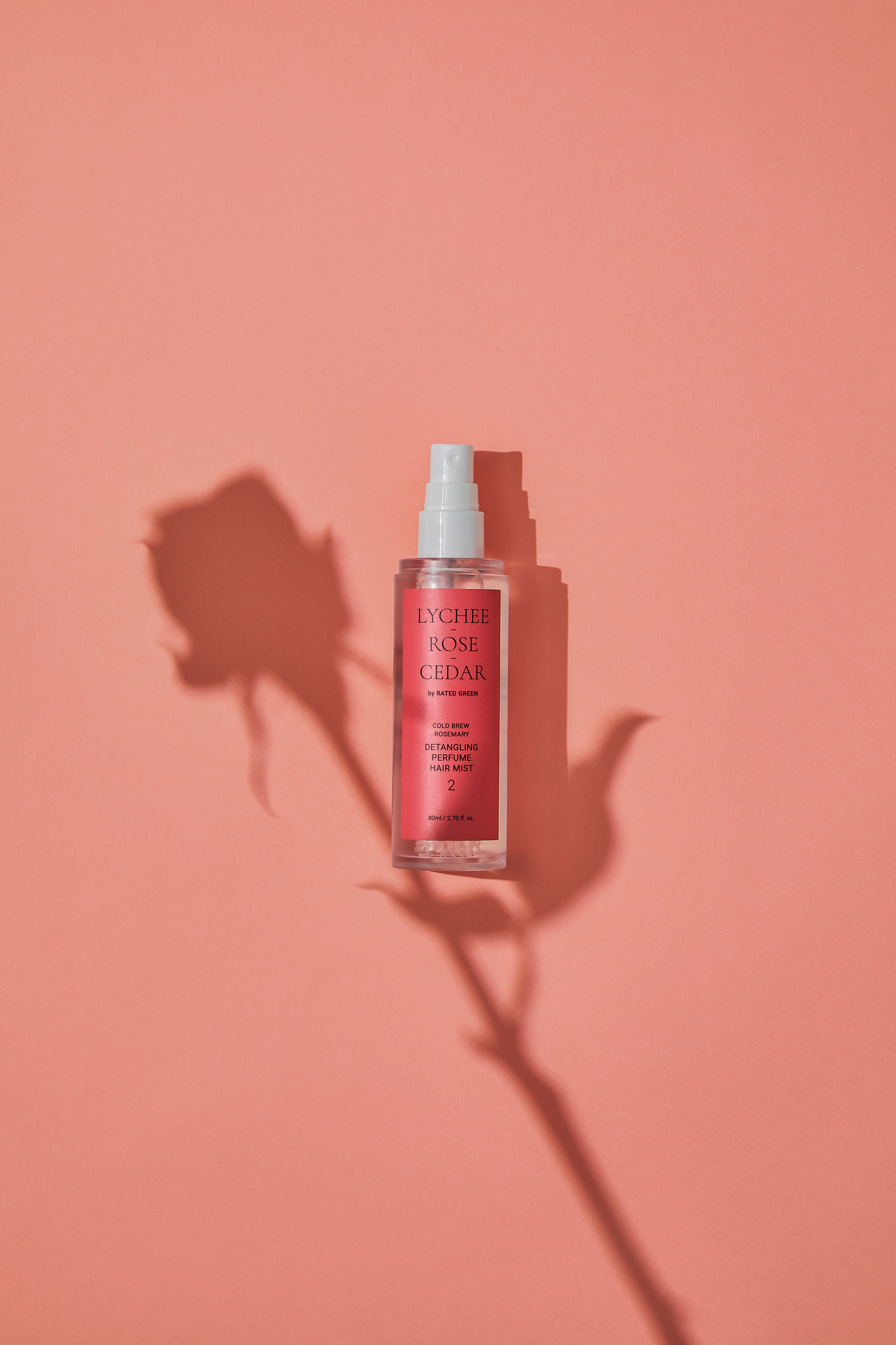 Парфумований міст для волосся з ароматом лічі, троянди та кедра Rated Green Detangling Perfume Hair Mist
